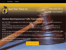 Tablet Screenshot of beatthattrafficticket.com